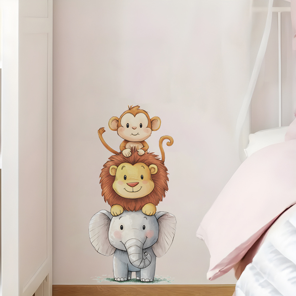 Baby Nursery Vinyl Wall Stickers - Adesivi Murali di Animali della Foresta