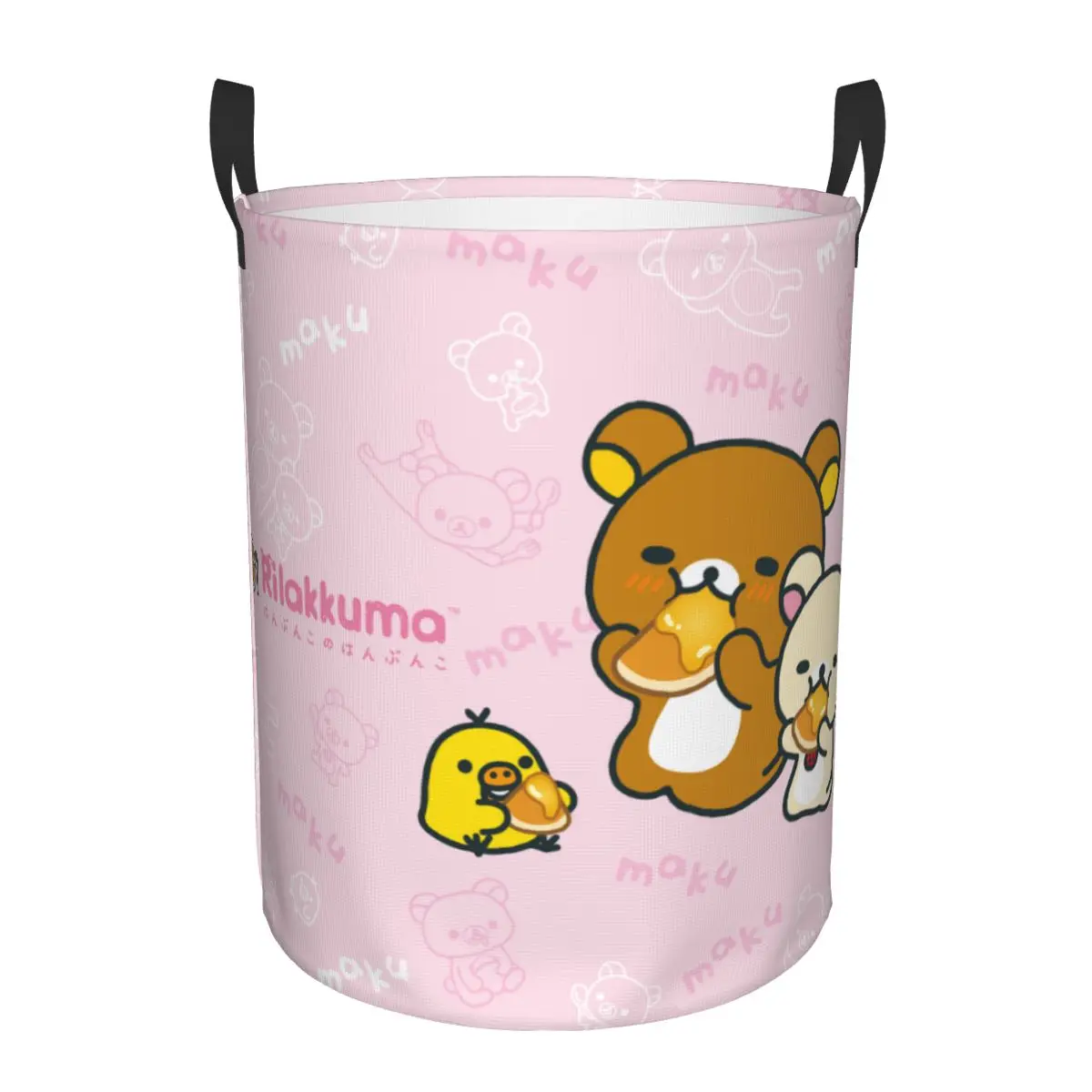 Baby Nursery Items - Cesto portabiancheria pieghevole con orso Rilakkuma