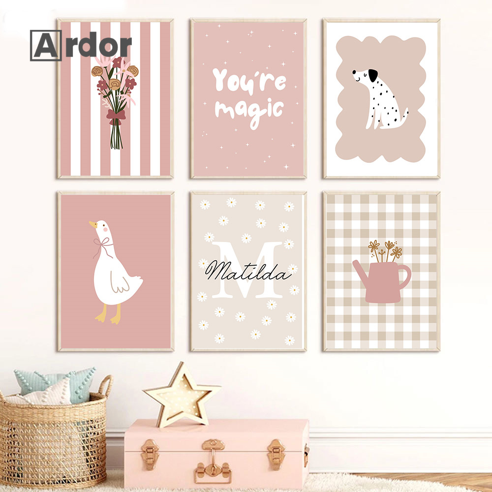 Baby Nursery Vase - Nome personalizzato Vaso per asilo nido