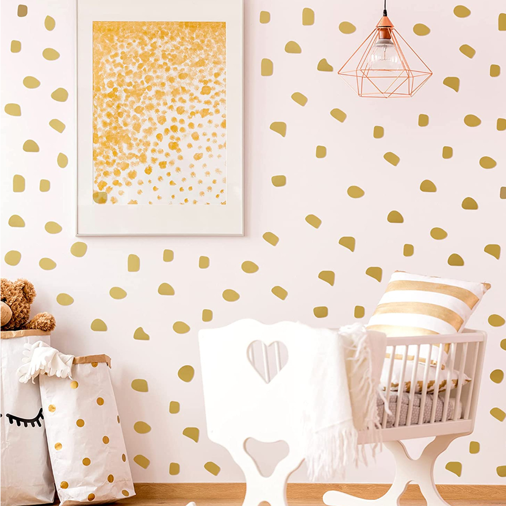 Baby Nursery Vinyl Wall Stickers - 96 pz/set simpatici punti irregolari decalcomania