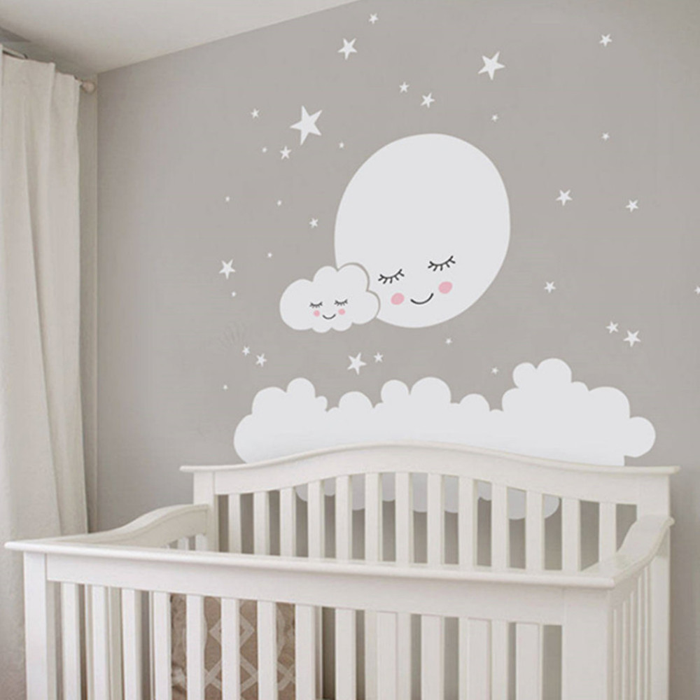 Baby Nursery Vinyl Wall Stickers - Bellissimo adesivo da parete con stelle