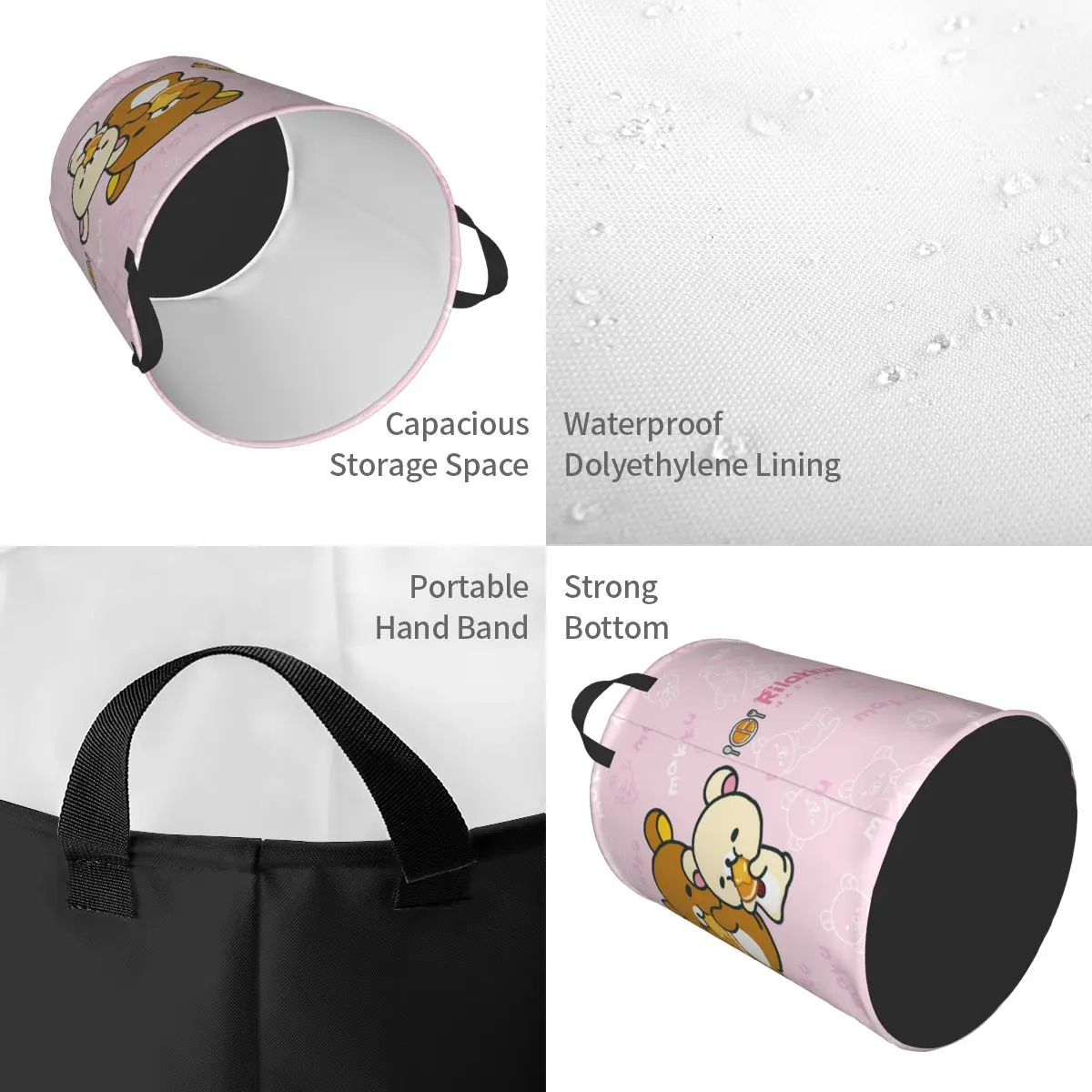 Cesto portabiancheria pieghevo - Baby Nursery Items recensione e prezzo