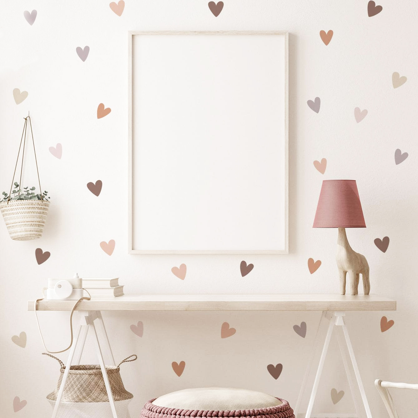 Adesivo da Parete Cuori Sparsi - Baby Nursery Vinyl Wall Stickers recensione e prezzo
