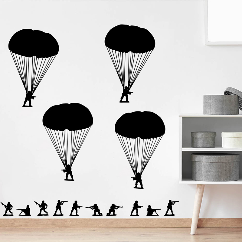 Esercito Uomini Soldati Paraca - Baby Nursery Vinyl Wall Stickers recensione e prezzo