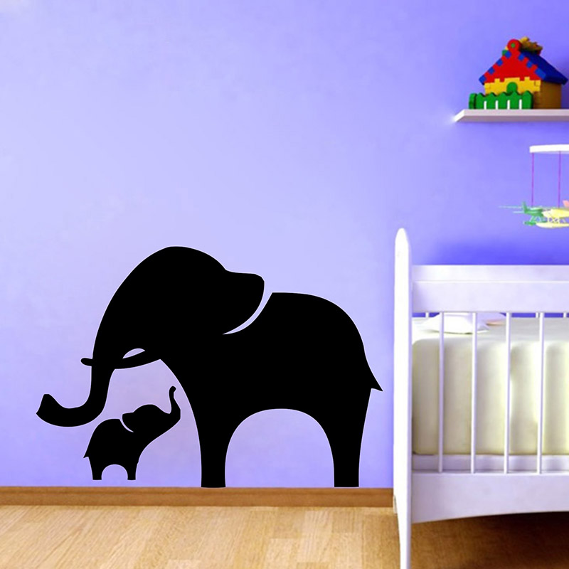 Mamma e bambino Elefante Adesi - Baby Nursery Vinyl Wall Stickers recensione e prezzo