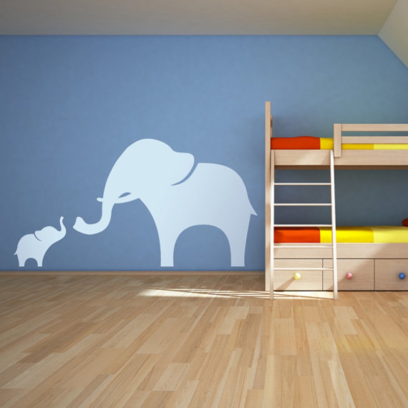 Mamma e bambino Elefante Adesi - Baby Nursery Vinyl Wall Stickers recensione e prezzo