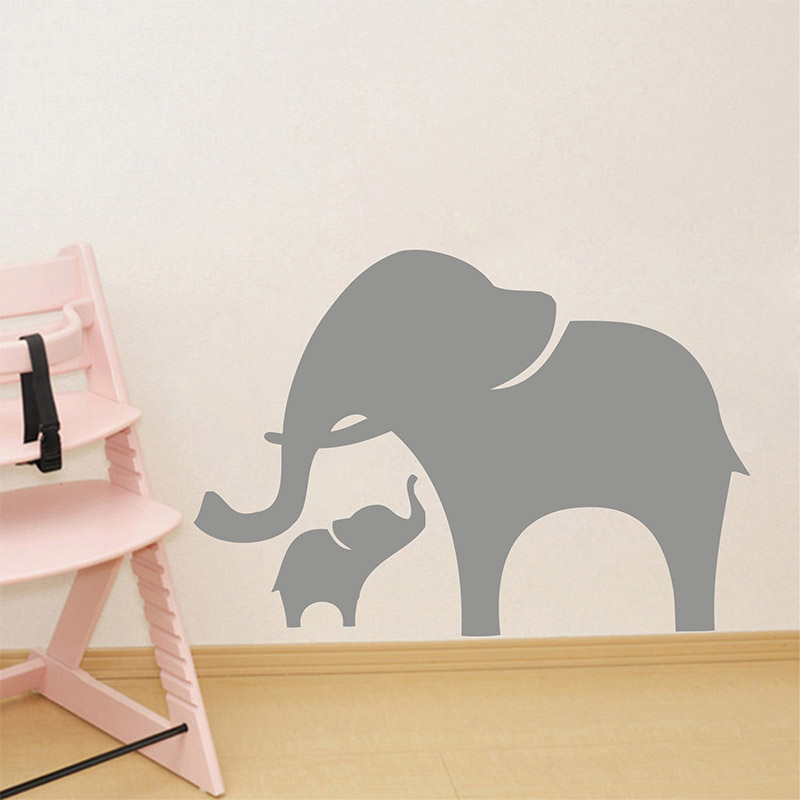 Mamma e bambino Elefante Adesi - Baby Nursery Vinyl Wall Stickers recensione e prezzo