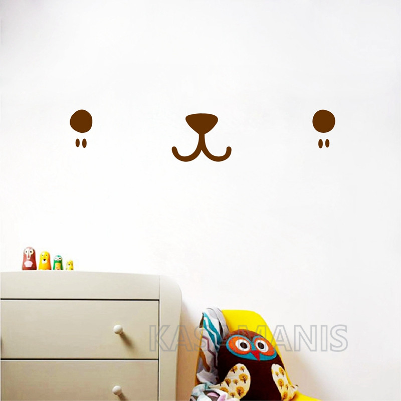 Carino Kawaii faccia Wall Art  - Baby Nursery Vinyl Wall Stickers recensione e prezzo