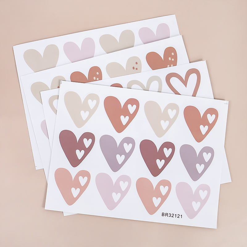 2pcs Lovely Hearts Ins Wall St - Baby Nursery Vinyl Wall Stickers recensione e prezzo