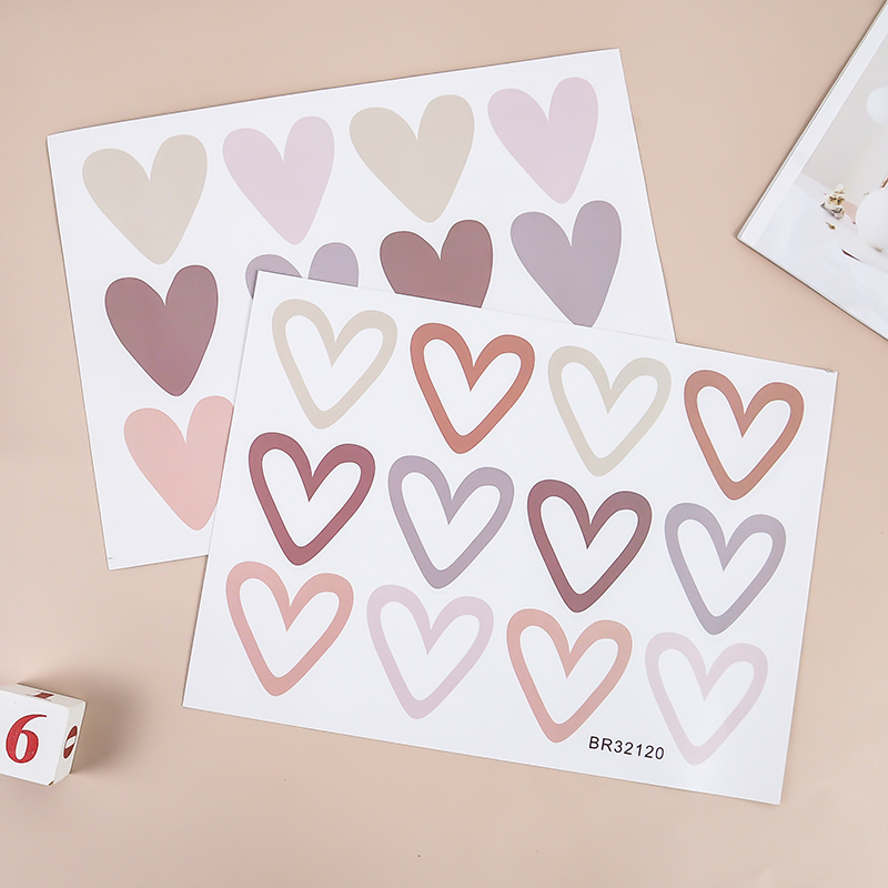 2pcs Lovely Hearts Ins Wall St - Baby Nursery Vinyl Wall Stickers recensione e prezzo